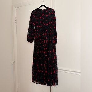 Zara sheer maxi dress